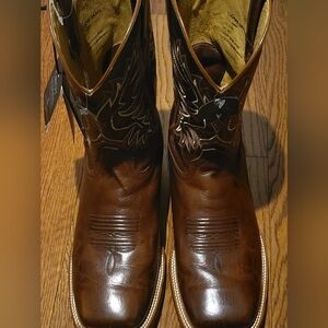 Men's Cody James Brown Saddle Leather Western Boots Size 11 EE (Wide)
